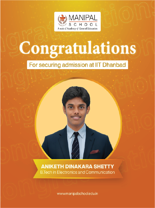 Aniketh Dinakara Shetty IIT Achiever Poster